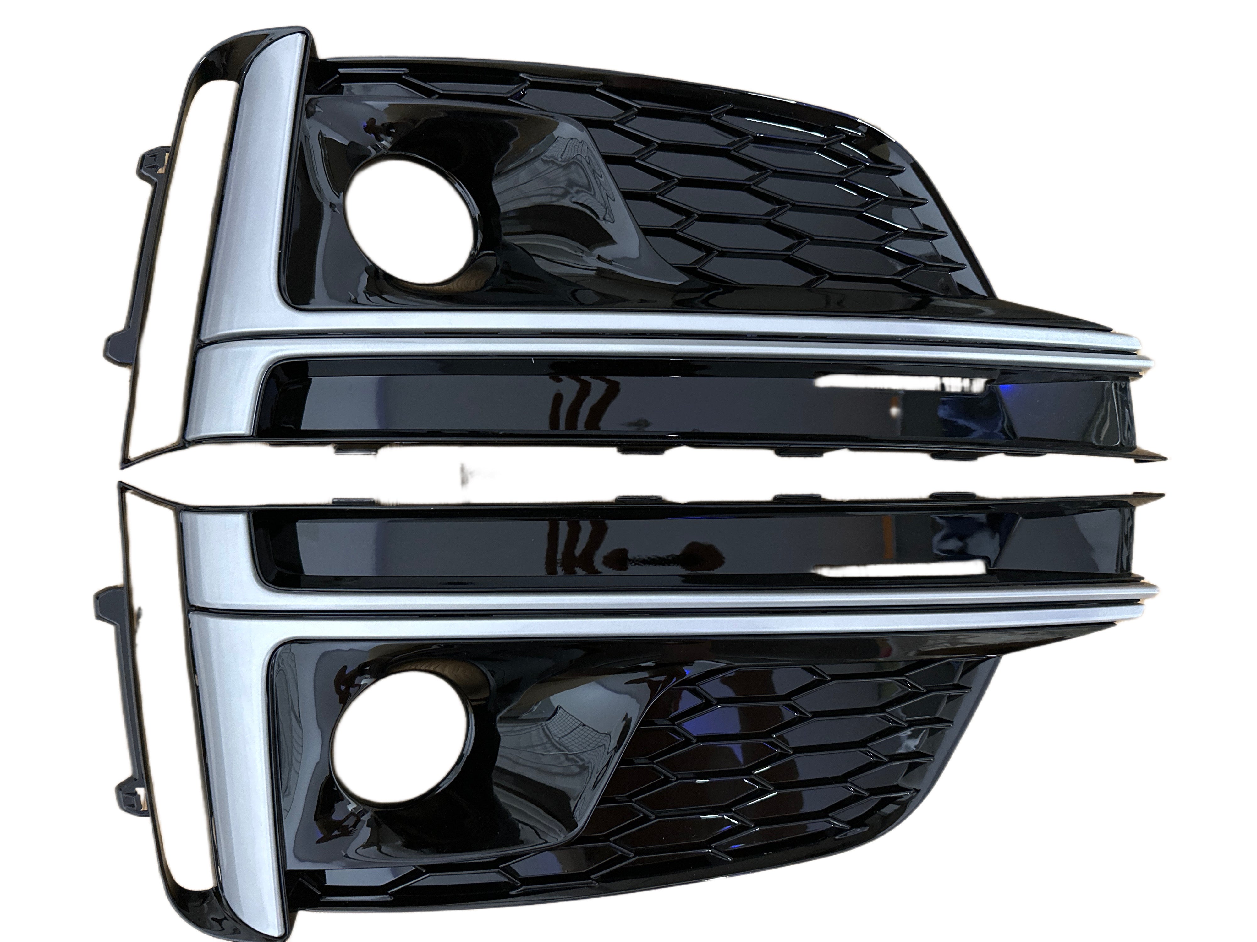 Audi Nebelscheinwerfer Abdeckung RS-Optik Black Edition passend