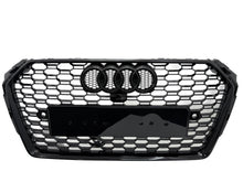 Lade das Bild in den Galerie-Viewer, Audi Nebelscheinwerfer Abdeckung RS-Optik Black Edition passend für Audi A4 B9 2016-2019
