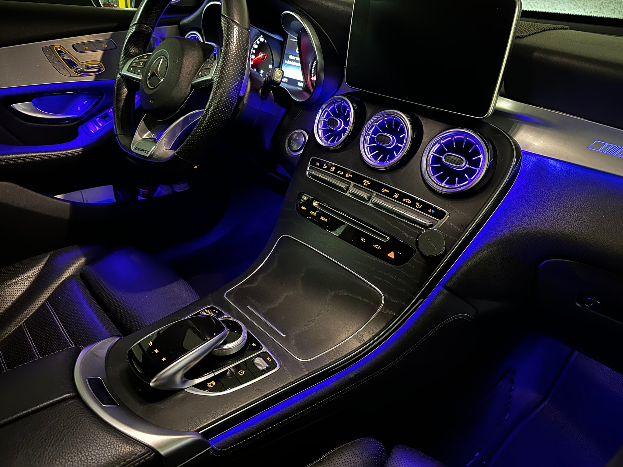 Ambientebeleuchtung für Mercedes GLC X253 mit 64 Farben inkl